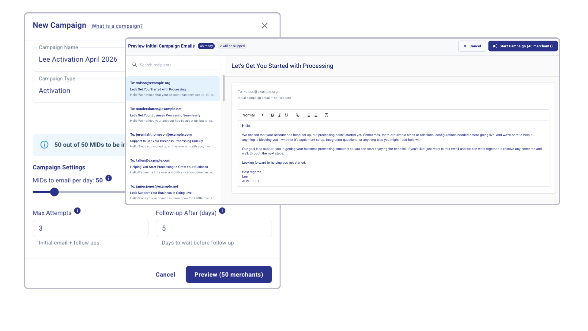 Activation Manager - Outreach